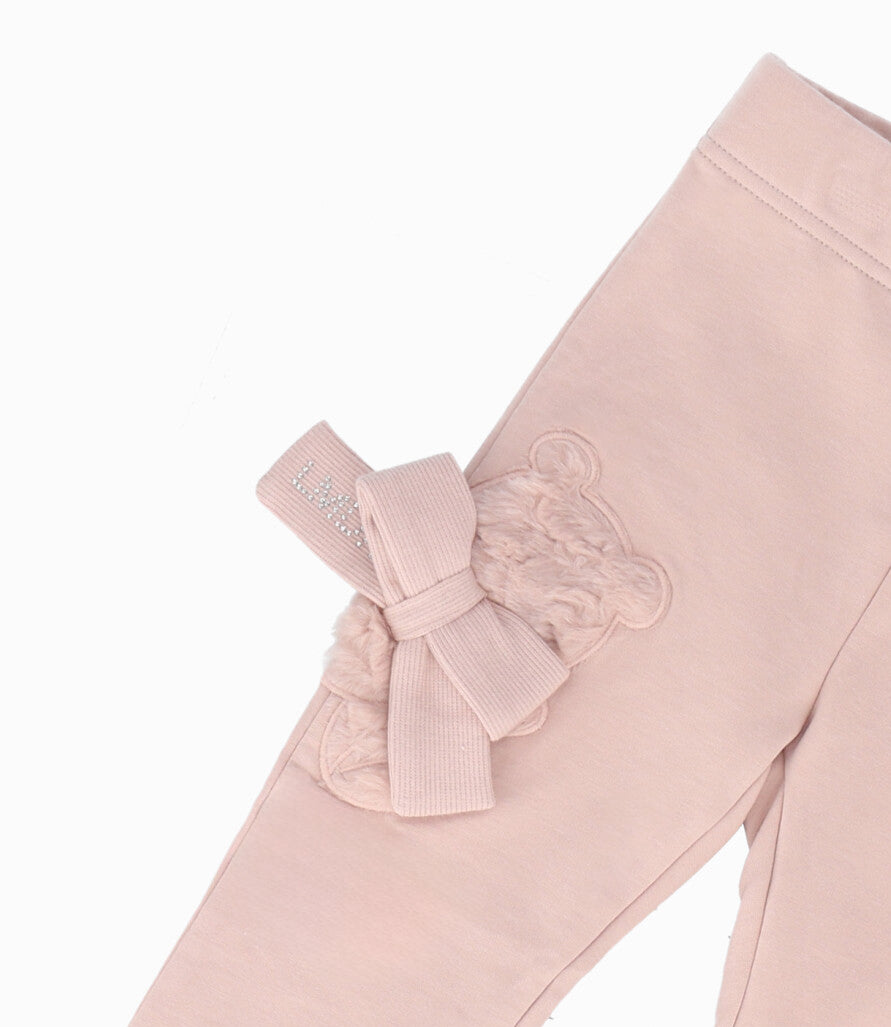 Calza Niña Con Oso 2 años / Beige