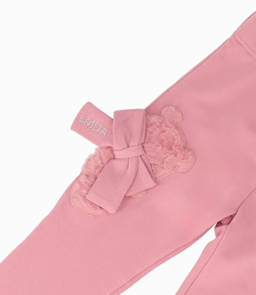 Calza Niña Con Oso 2 años / Palo Rosa