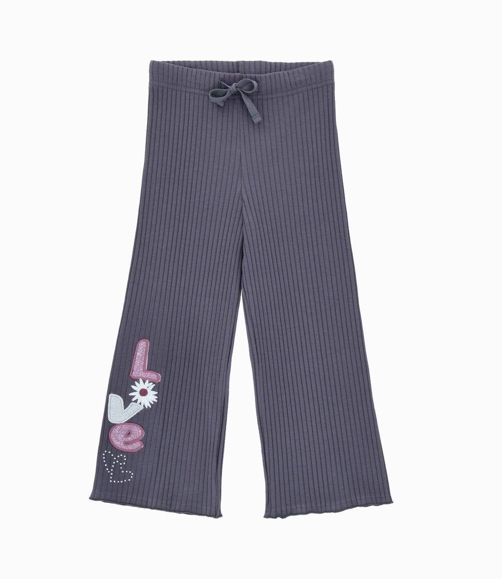 Calza niña love 2 años / Gris