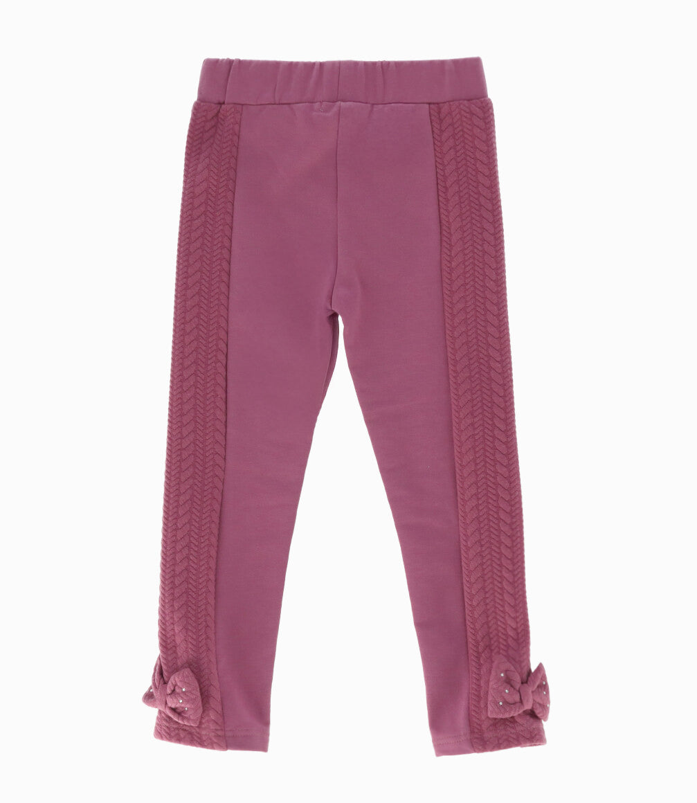 Calza niña con diseño 2 años / Burdeo