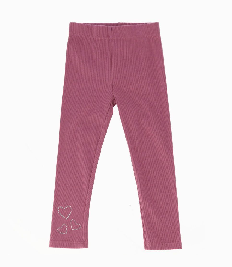Calza niña con glitter 2 años / Palo Rosa