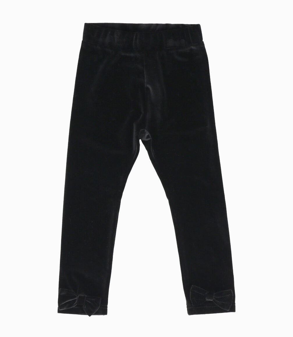 Calza niña con lazo 2 años / Negro