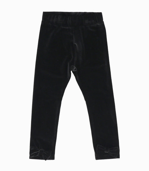 Calza niña con lazo 2 años / Negro