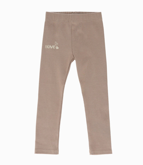 Calza niña básica 2 años / Beige