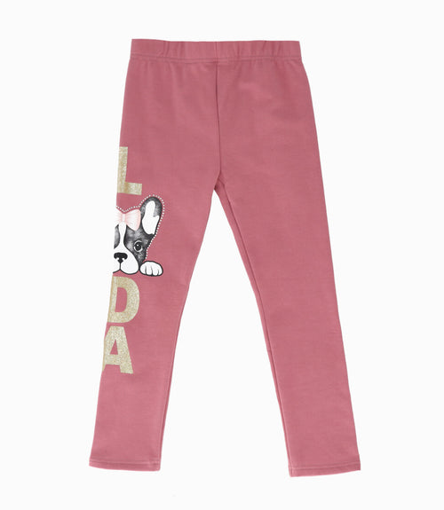 Calza niña con perrito 2 años / Coral