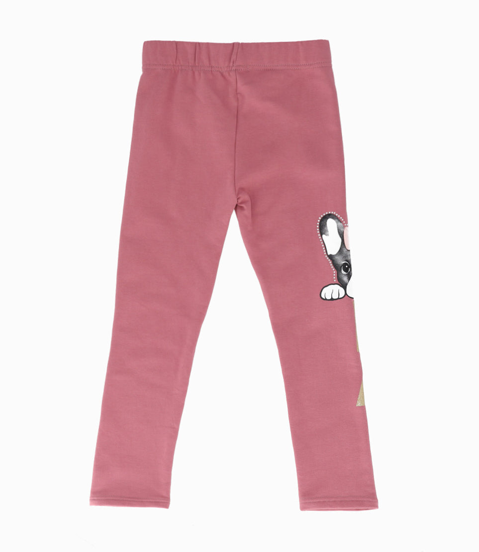 Calza niña con perrito 2 años / Coral