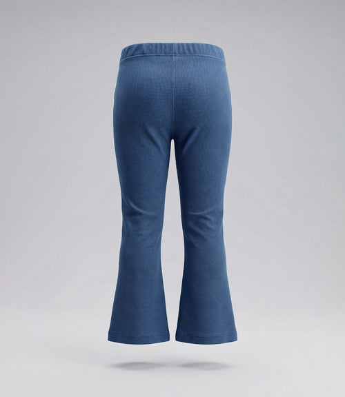 Calza niña de denim acampanada