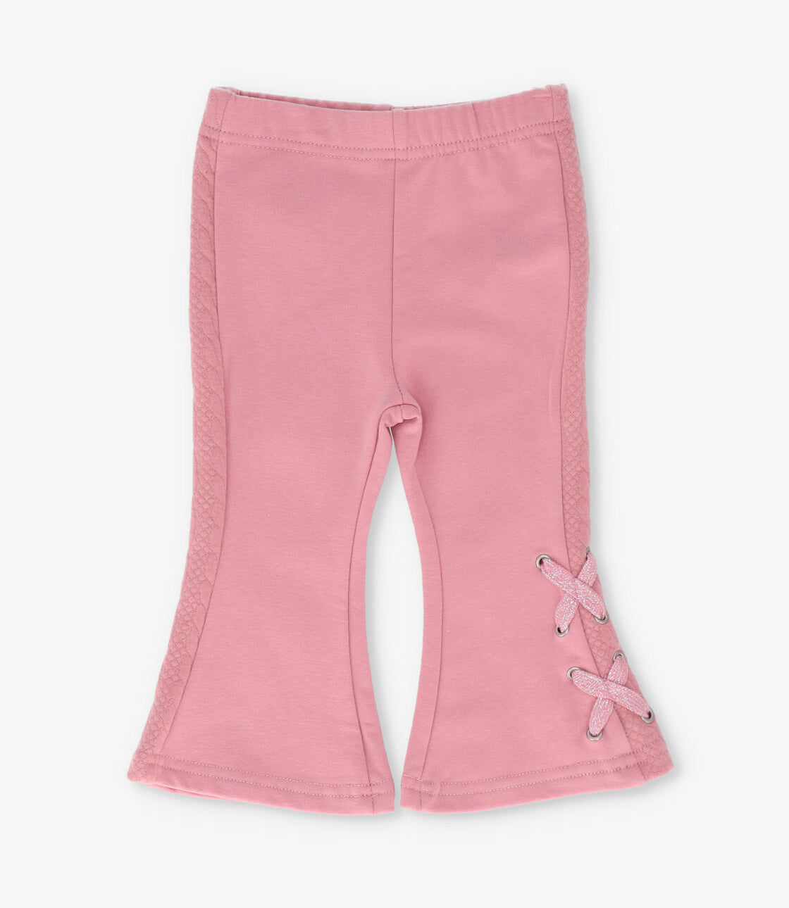 Calza niña acampanadas con brillos 2 años / Coral