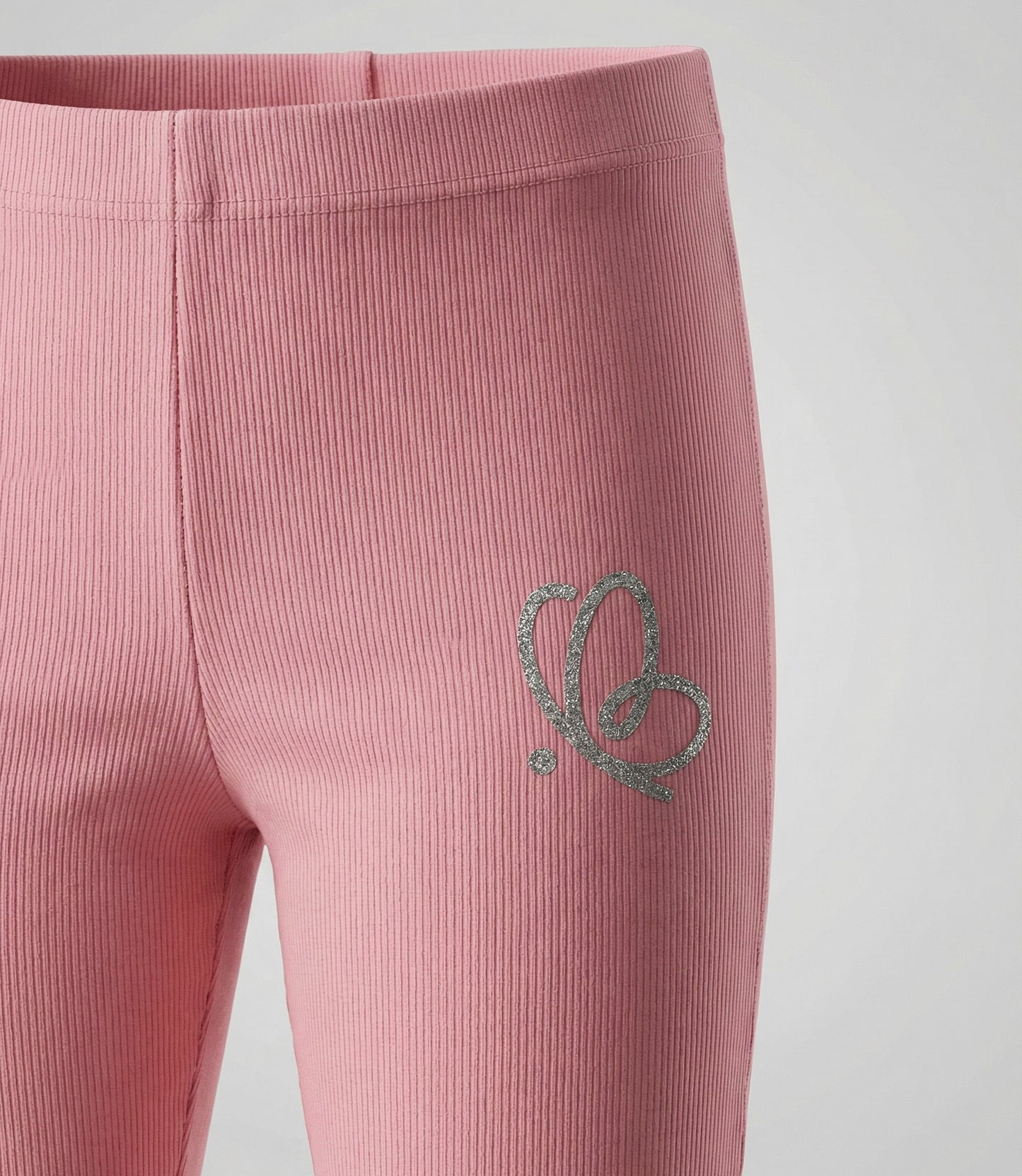 Calza niña acanaladas 2 años / Coral