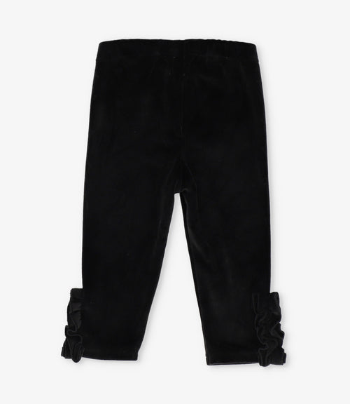 Calza niña con vuelos 2 años / Negro