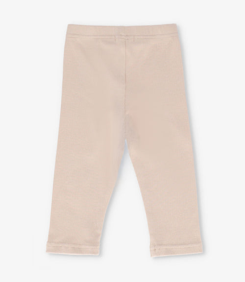 Calza niña con estrella animal print 2 años / Beige