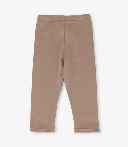 Calza niña con estrella animal print 2 años / Café