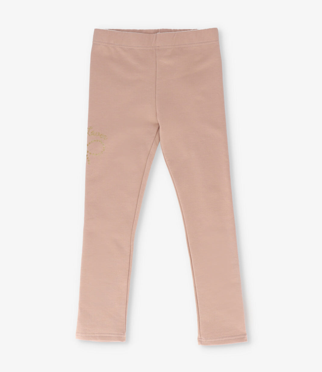 Calza niña con lazo 2 años / Beige