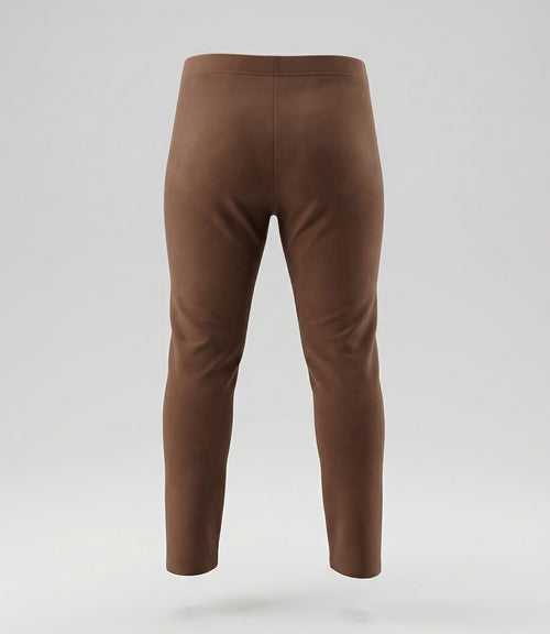 Calza niña de gamuza 2 años / Café