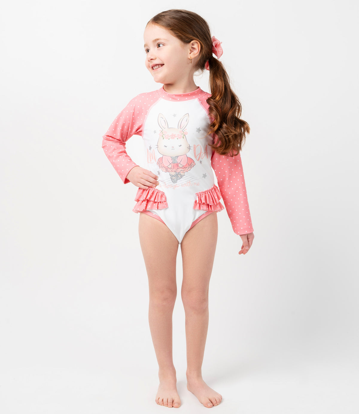Traje De Baño Niña Con Mangas