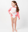 Traje De Baño Niña Con Mangas