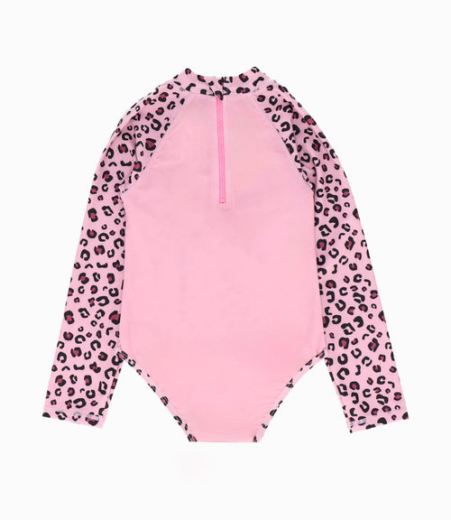 Traje de baño Niña animal print 2 años / Palo Rosa