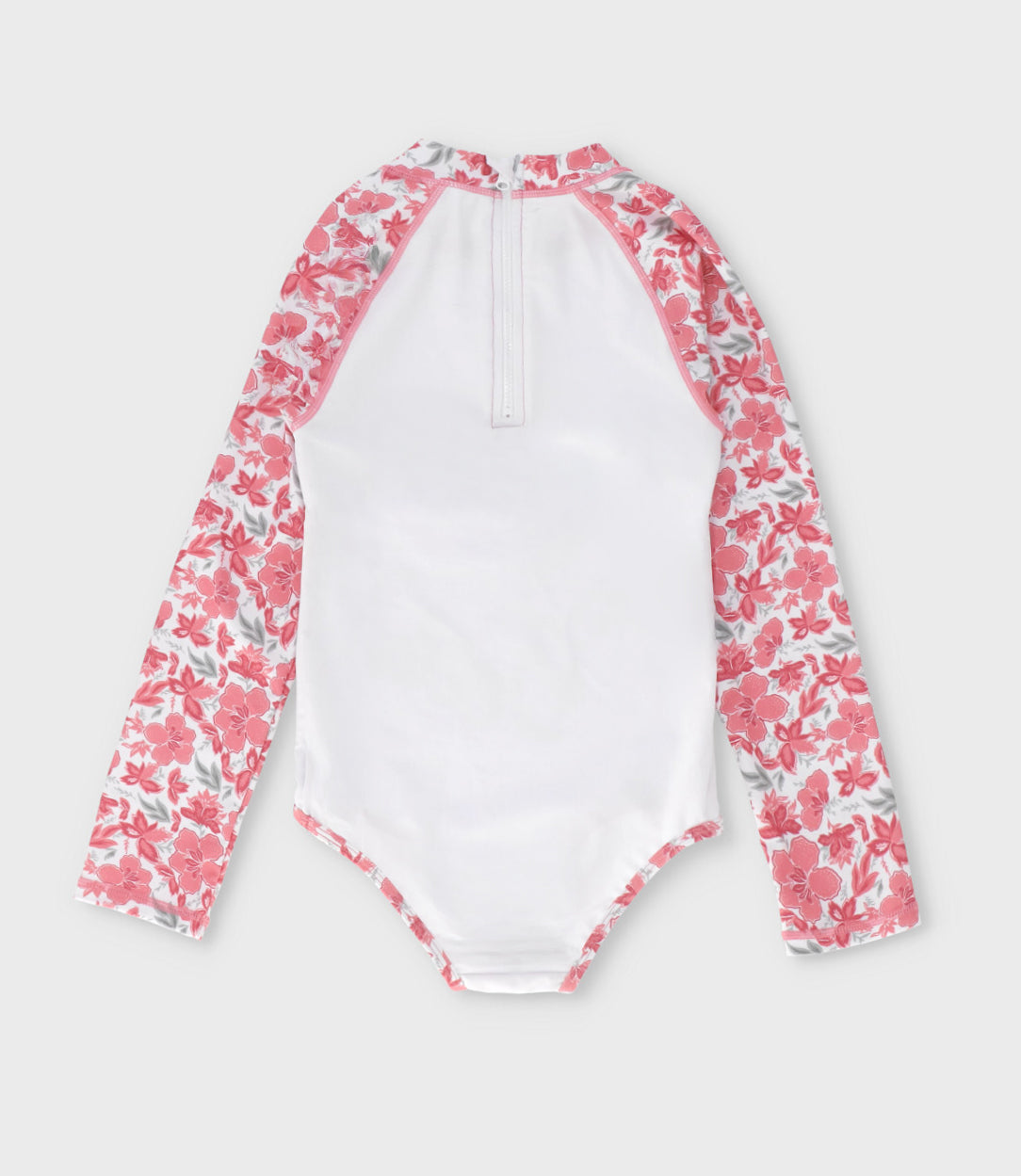 Traje de baño niña con flores 2 años / Coral