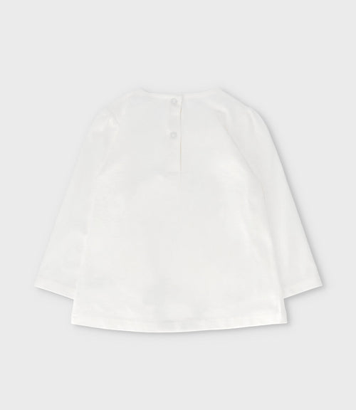 Polera bebé estampado de conejo 3 meses / Blanco