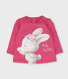 Polera bebé estampado de conejo