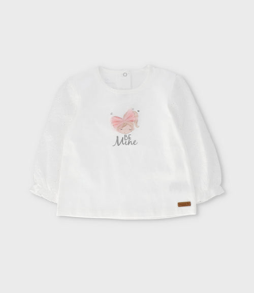 Polera bebé con estampado 3 meses / Blanco
