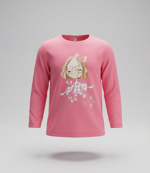 Polera bebé con estampado 3 meses / Coral