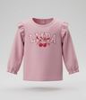 Polera bebé con cherry y vuelos