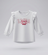 Polera bebé con cherry y vuelos