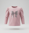 Polera bebé con lazo de lentejuelas