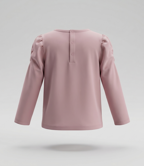 Polera bebé con lazo de lentejuelas 3 meses / Rosado