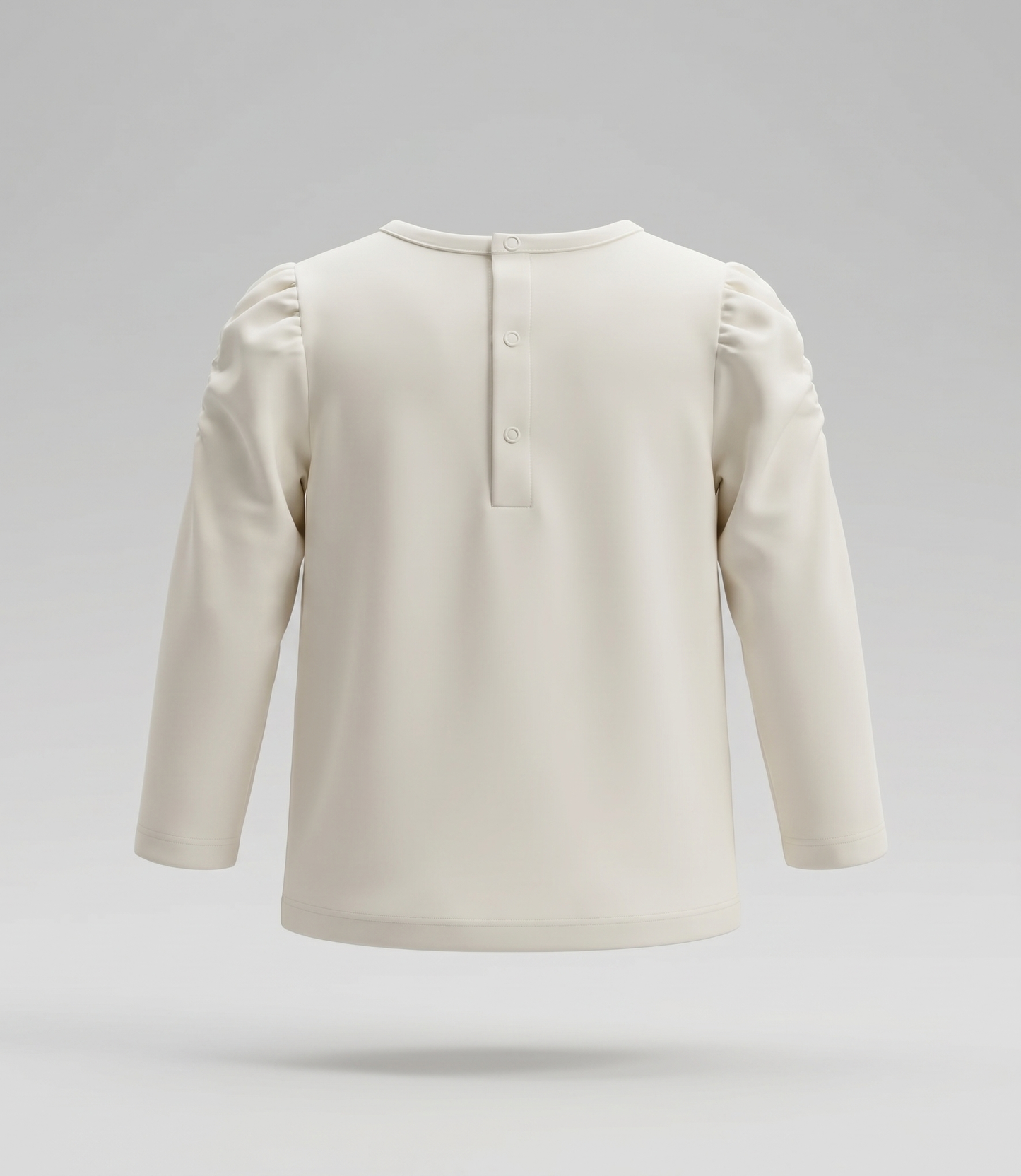 Polera bebé con lazo de lentejuelas 3 meses / Crudo