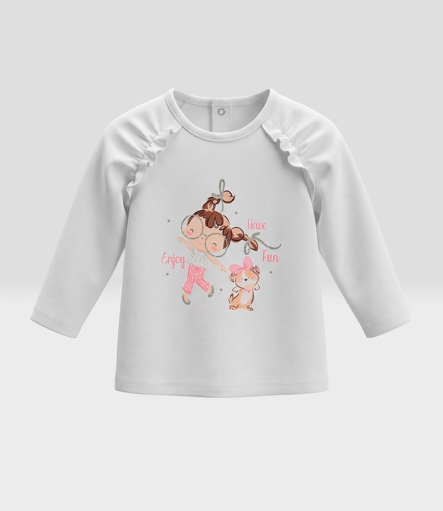Polera bebé con estampado 3 meses / Crudo