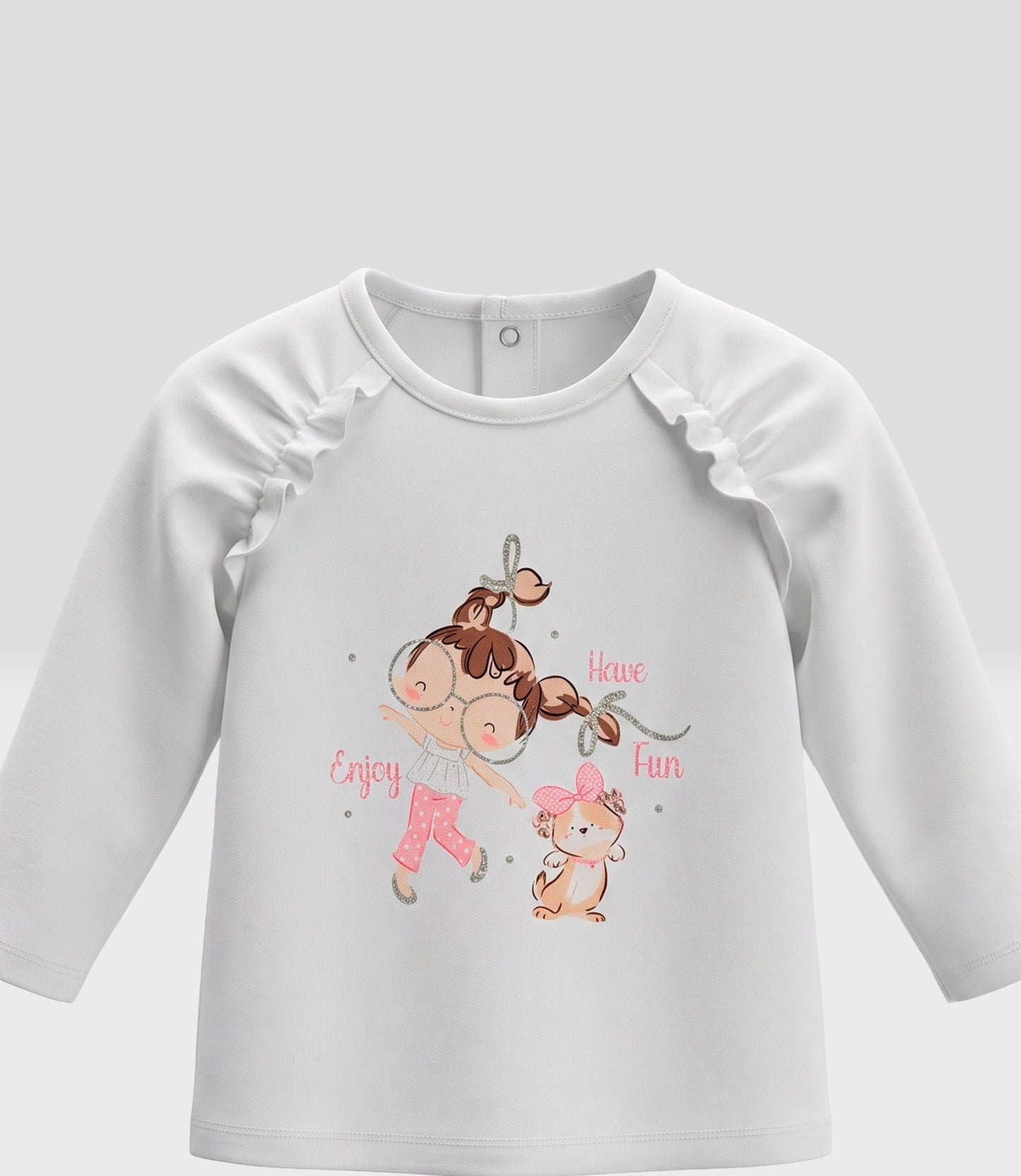 Polera bebé con estampado 3 meses / Crudo
