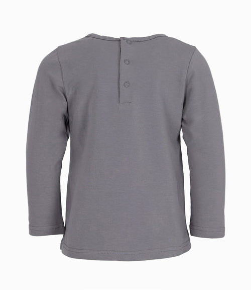 Polera bebé con vuelos 3 meses / Gris