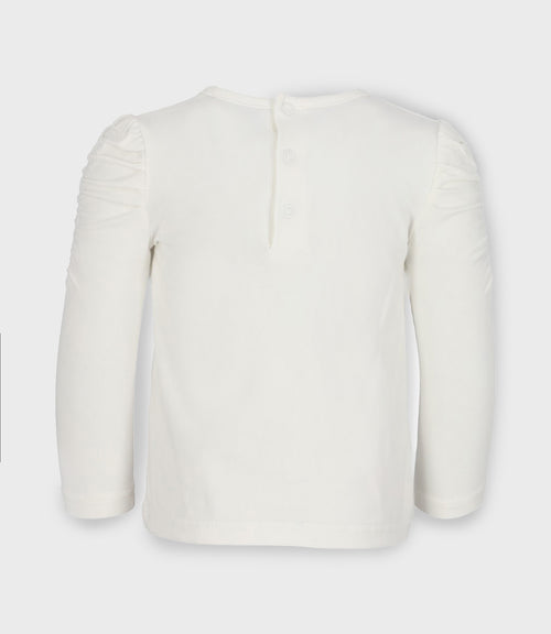 Polera bebé con conejo 3 meses / Blanco