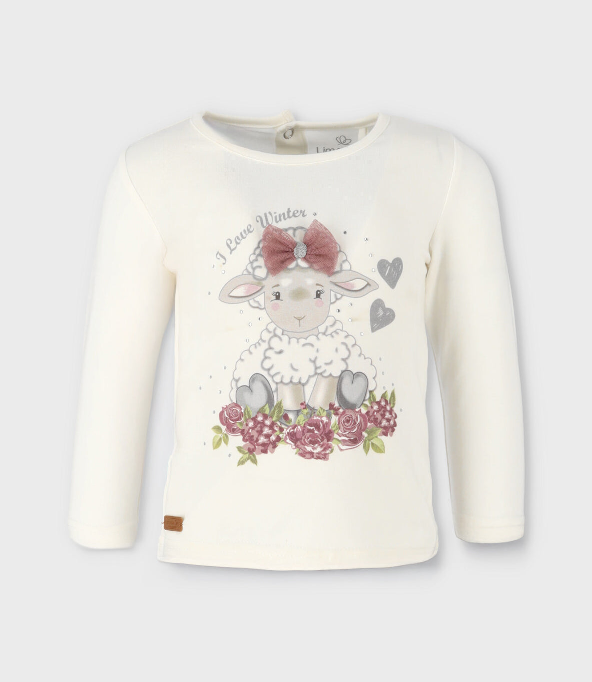 Polera bebé niña con oveja 3 meses / Blanco