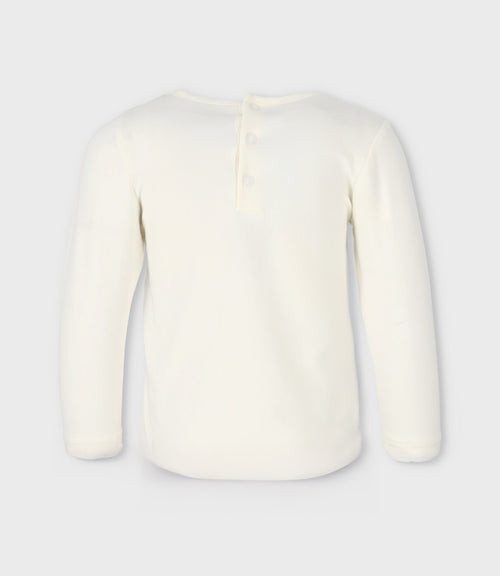 Polera bebé niña con oveja 3 meses / Blanco