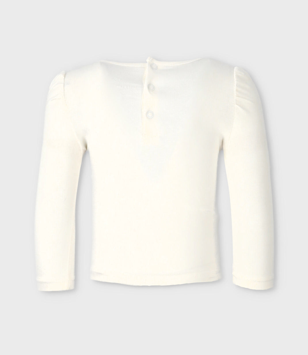 Polera bebé niña con osito 3 meses / Blanco