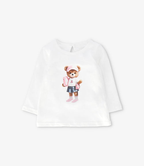 Polera bebé con oso