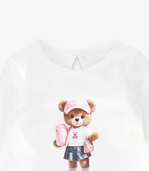 Polera bebé con oso