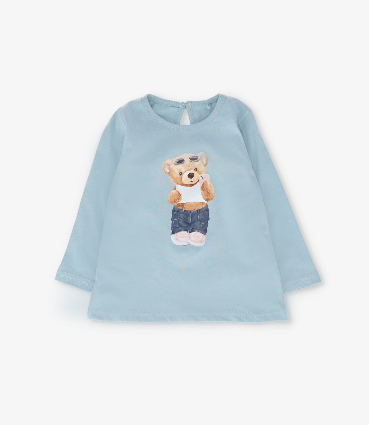 Polera bebé con oso