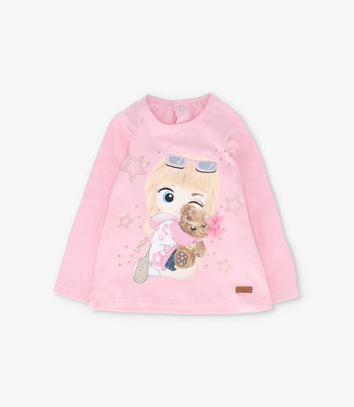 Polera bebé con estampado