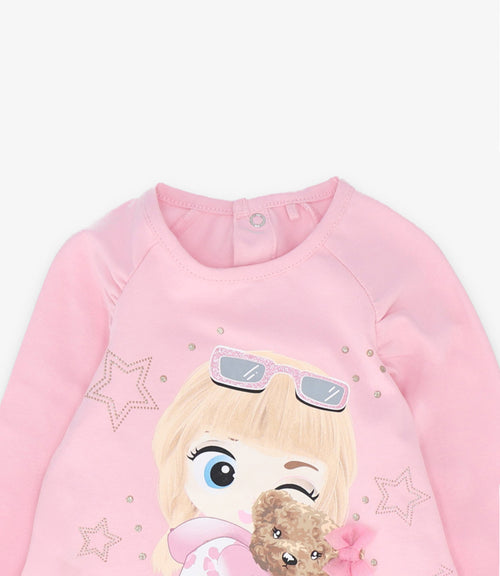 Polera bebé con estampado