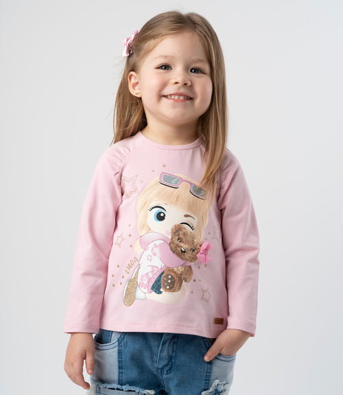 Polera bebé con estampado