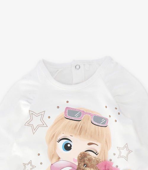 Polera bebé con estampado