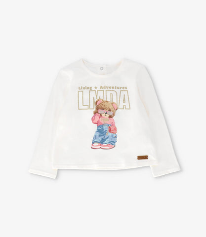 Polera bebé con oso
