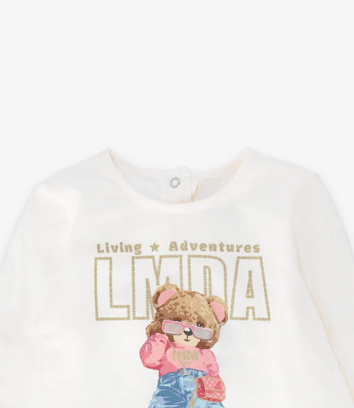 Polera bebé con oso