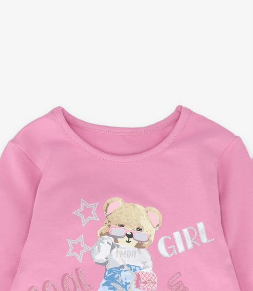 Polera bebé con oso