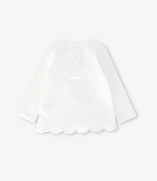 Polera bebé con conejo 3 meses / Crudo