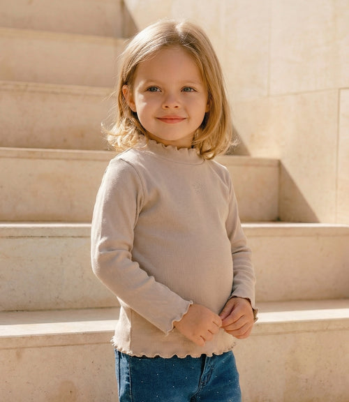 Polera bebé beatle básico 3 meses / Beige